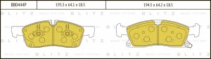 колодки дисковые передние!\ Jeep Grand Cherokee IV WK/WK2 10> BB0444P BLITZ