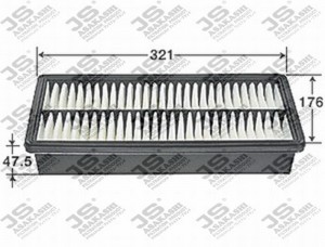 Фильтр воздушный  MAZDA MPV 2,0 2002 - 2006  MAZDA MPV 2,5 1999 - 2002 A470J A470J JS ASAKASHI