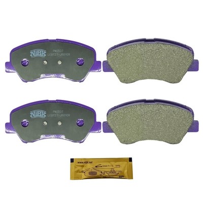 Колодки тормозные HYUNDAI Solaris (11-) KIA Rio (11-) передние (4шт.) NIBK PN0537 NIBK