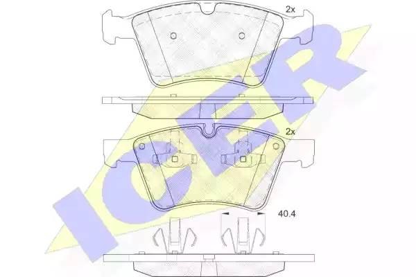 182086 колодки дисковые передние!\ MB X164 4.5/5.0 06> 182086 ICER