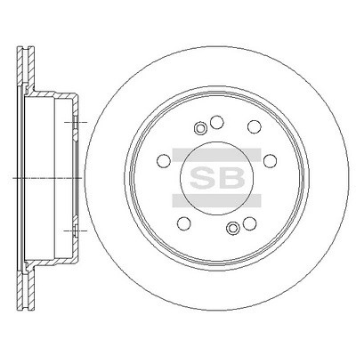 Диск тормозной SSANGYONG REXTON II 06-/RODIUS зад.(MultiLink) SD3043 SD3043 SANGSIN
