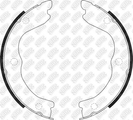 Колодки тормозные барабанные NISSAN X-TRAIL 2001-2013 FN0650 FN0650 NIBK