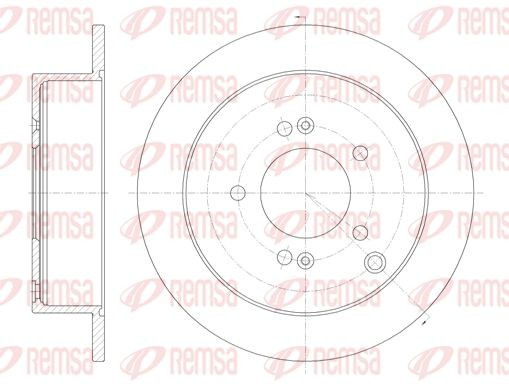 6756.00 диск тормозной задний!\ Hyundai Santa Fe/Trajet/Tuscon 2.0-2.7 01> 6756.00 REMSA