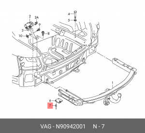 Гайка VW AUDI OE N 909 420 01 VAG