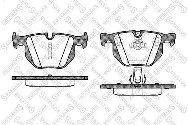 колодки дисковые з.!\ Brilliance, BMW E60 2.0i-4.5i/3.0D 03> 392-060-SX STELLOX