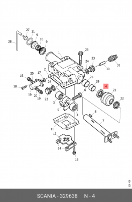 Сальник 329638 SCANIA