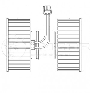 Вентилятор отопителя салона для а/м BMW 3 (E46) (98-) LFh26118 LFH26118 LUZAR