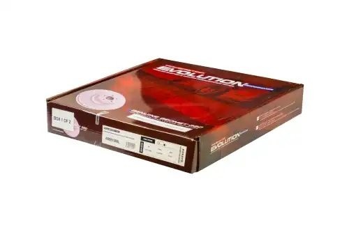 Передний тормозной диск Evolution с перфорацией и насечками, в покрытии GEOMET A AR85108 POWERSTOP