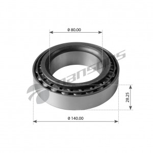 Подшипник ступицы BPW MERCEDES IVECO (80х140х28.25мм) MANSONS 300.173 MANSONS