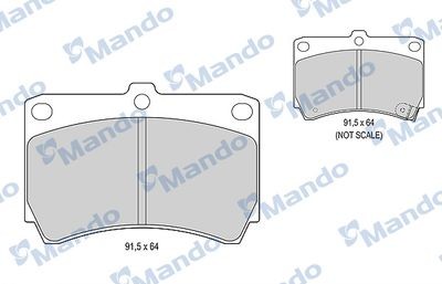КОЛОДКИ ТОРМ.ПЕРЕД., К-Т MBF015586 MANDO