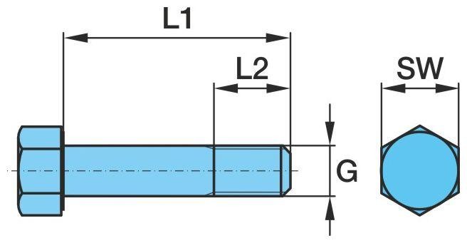 Болт рессоры M30x170x3,5 0334015240 BPW