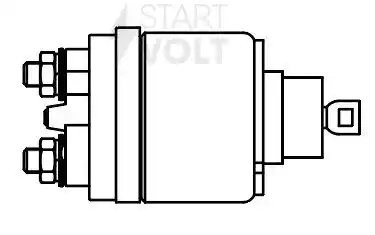Реле втягивающее стартера для а/м ГАЗ/УАЗ с дв. ЗМЗ-405/406/409 (тип БАТЭ) (VSR  VSR 0307 START VOLT