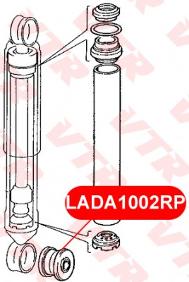 LADA1002RP ПОЛИУРЕТАНОВЫЙ САЙЛЕНТБЛОК АМОРТИЗАТОРА LADA1002RP VTR