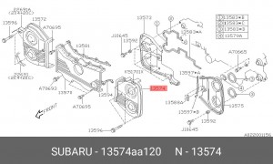 COVER-BELT LH \ 13574AA120 SUBARU