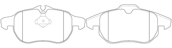 Колодки тормозные передние (OPEL VECTRA C, SAAB 9-3) BP41325 BP41325 SB NAGAMOCHI