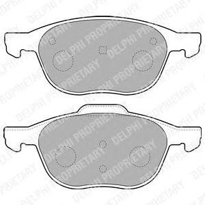 Колодки передние FORD FOCUS II, MAZDA 3 (BK,BL) LP1869 LP1869 DELPHI