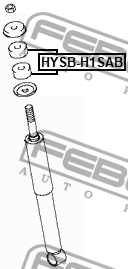 Втулка амортизатора передняя HYUNDAY H1 04- HYSB-H1SAB HYSB-H1SAB FEBEST