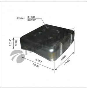 Подушка седельного устройства JOST 37 верхняя MANSONS MGSP6 MANSONS