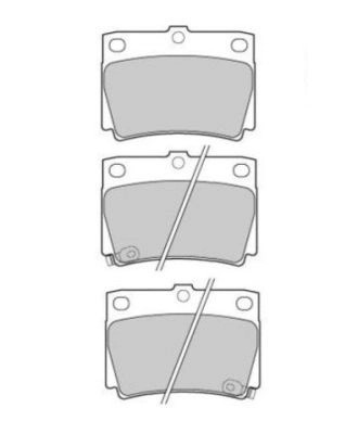 колодки дисковые задние!\ Mitsubishi Montero Sport 3.0i/2.5TD 98> FBP1559 FREMAX