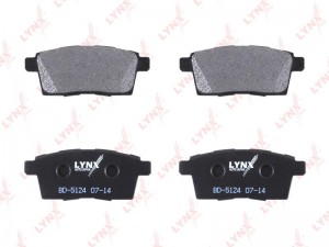 Колодки тормозные дисковые задние BD-5124 LYNXAUTO