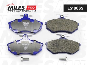Колодки тормозные передние (Смесь CERAMIC серия PRO) AUDI 80/VW GOLF III/PASSAT/ E510065 MILES