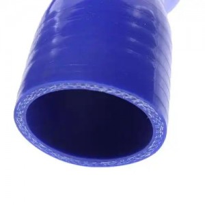 Патрубок ГАЗон Next C41R13 дв.ЯМЗ радиатора верхний синий силикон MEGAPOWER 130-16-165 MEGA POWER