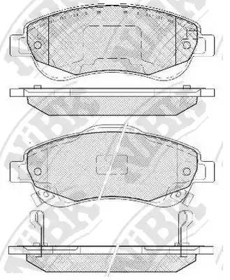 Колодки тормозные дисковые HONDA CR-V 2007 PN8808 PN8808 NIBK