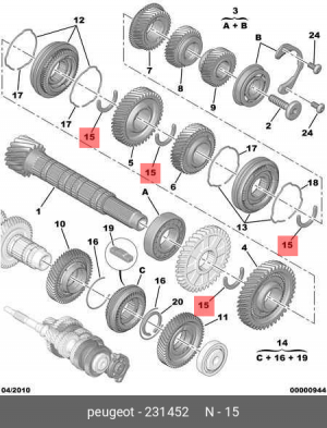 полукольцо КПП!\ Peugeot 307/308/406/407/607, Citroen C4/C5/C6 2314 52 CITROEN PEUGEOT
