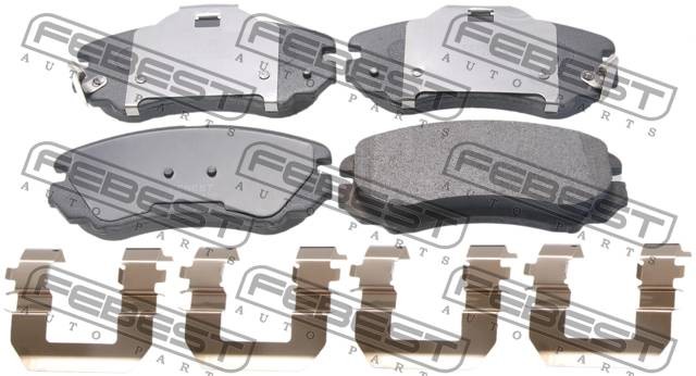 Колодки передние HYUNDAI TUCSON 2004-2010 1201-ELANF 1201-ELANF FEBEST