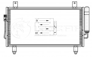 Радиатор кондиционера MITSUBISHI Outlander (12-) LUZAR LRAC1162 LUZAR