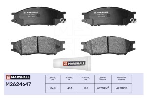 Торм. колодки дисковые передн. Nissan Almera Classic 06- M2624647 M2624647 MARSHALL