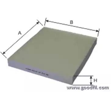 Фильтр салона AG512CF AG 512 CF GOODWILL