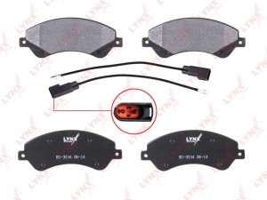 Колодки тормозные дисковые передние BD-3034 LYNXAUTO