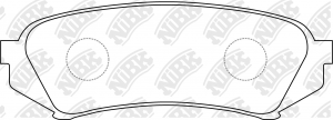Колодки задние (TOYOTA LAND CRUISER 100 9807/LEXUS LX470 9807) PN1412 PN1412 NIBK