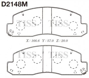Замена на D2148MH Колодки тормозные дисковые D2148M D2148M MK KASHIYAMA