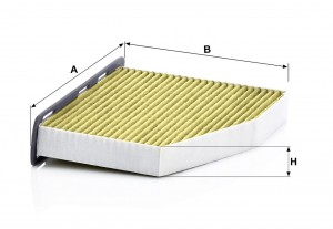 VW GOLF V/ AUDI A3 [8P1] АНТИБАКТЕРИАЛЬНЫЙ FP2939 MANN FILTER