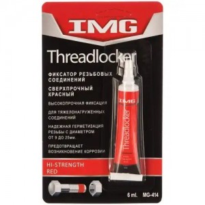 Фиксатор резьбы сильной фиксации красный (-54С/+150С) 6мл IMG MG414 IMG