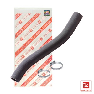 Патрубок системы охлаждения для а/м ВАЗ 2108 (верхний) "Rosteco" с хомутами 20134 ROSTECO