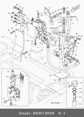 400407-00008 Фильтр пилотный 2471-9062 400407-00008 DOOSAN