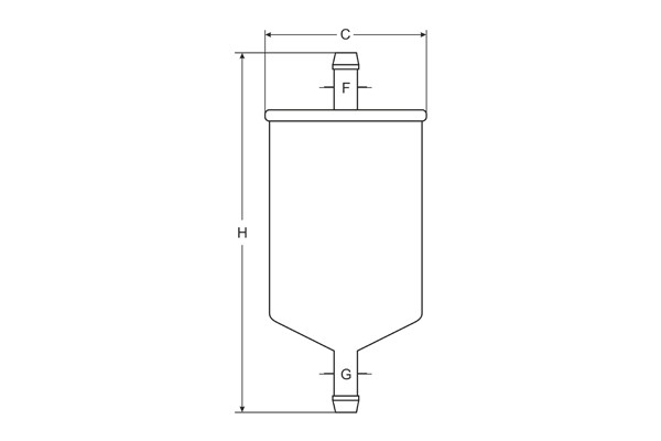 Фильтр топливный ST3081 SCT