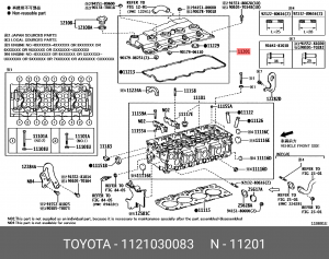 КЛАПАННАЯ КРЫШКА 11210-30083 11210-30083 TOYOTA