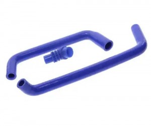 Шланг ГАЗ дв.ЗМЗ-405 РХХ комплект 3шт. синий силикон MEGAPOWER 130-17-046 MEGA POWER