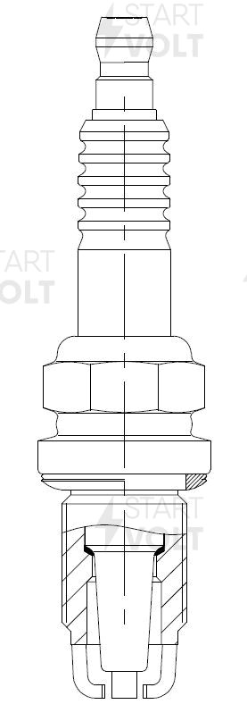 Свеча зажигания для а.м Toyota Land Cruiser 90 96- 3.4i,Corolla E11 97- 1.3i VSP VSP 1908 START VOLT