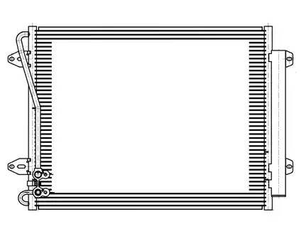 Радиатор кондиционера VW Passat (12-) LUZAR LRAC181D LUZAR
