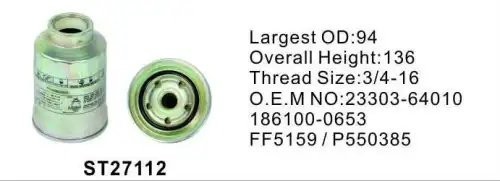 Фильтр топливный ST27112 ST27112 STAL