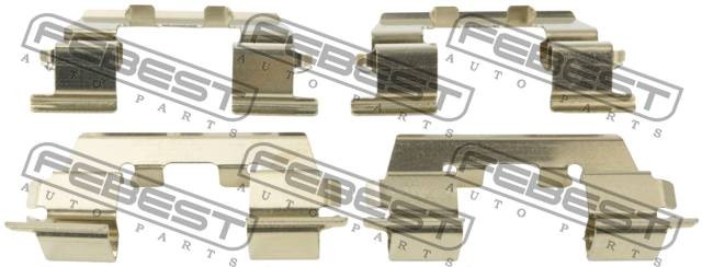 Монтажный комплект для дисковых колодок HYUNDAI GETZ 2006- 1203-ACCF 1203ACCF FEBEST