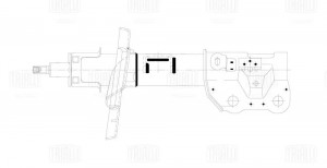 Амортизатор Mazda 6 (12-) (стойка) пер. прав. (AG 25363) AG25363 TRIALLI