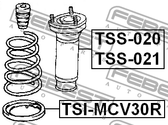 Проставка пружины TSI-MCV30R TSI-MCV30R FEBEST