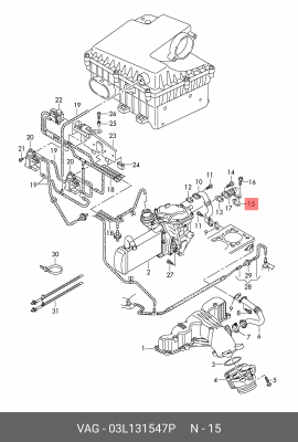 VW TOURAN (2003-2010) 03L 131 547 P VAG
