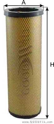 Фильтр воздушный (дополнительный) AG1068/1 AG 1068/1 GOODWILL